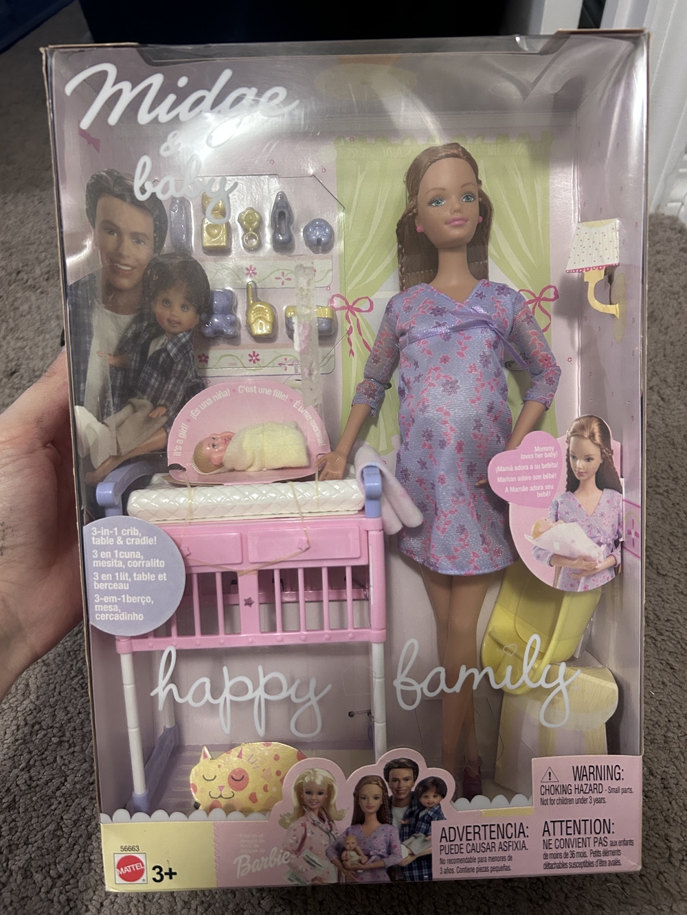 Midge & Baby Happy Family Pregnant Doll Playset